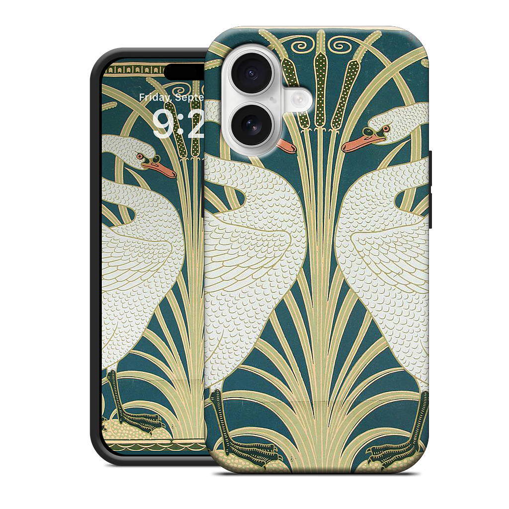Swans and Irises iPhone Case