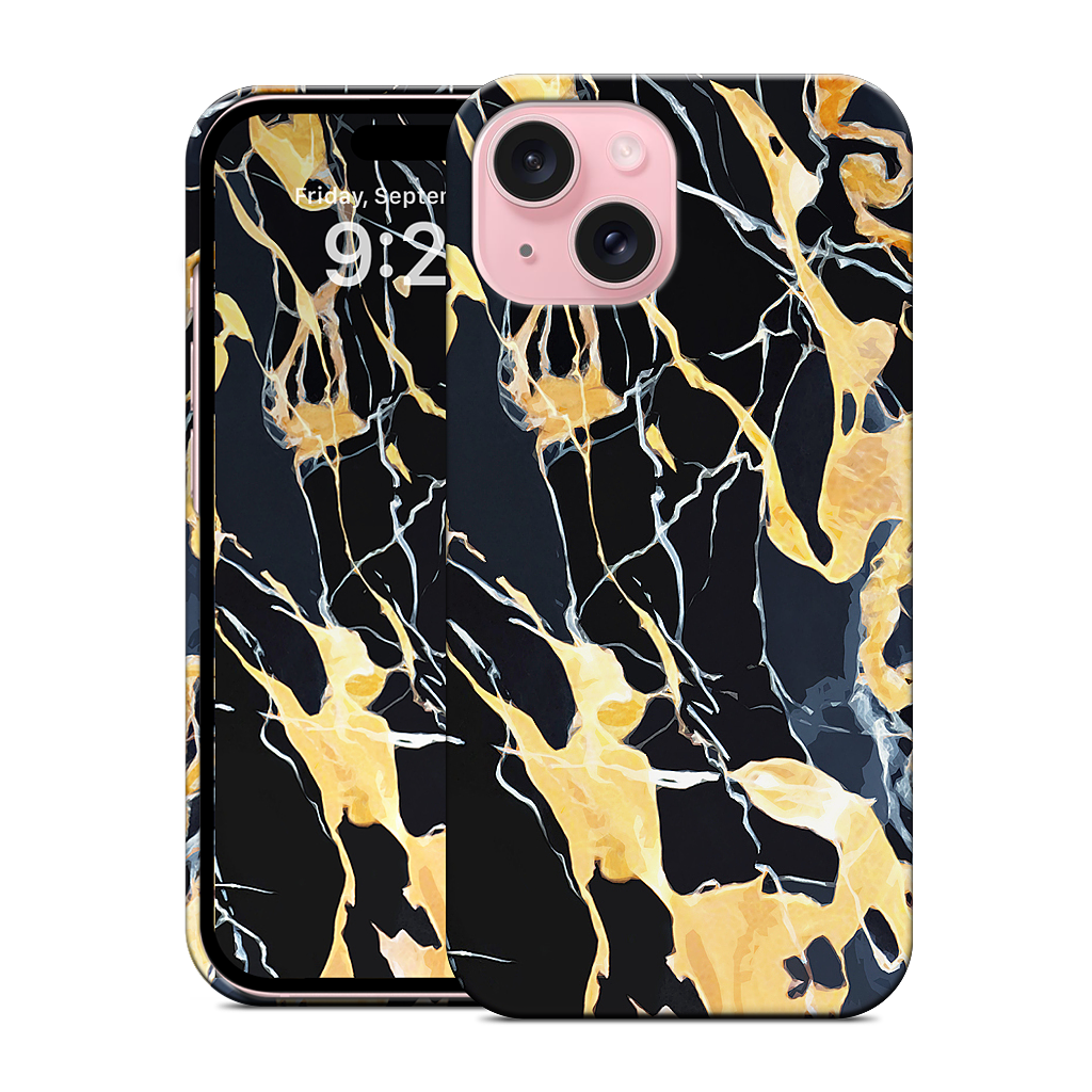 Black Marble iPhone Case