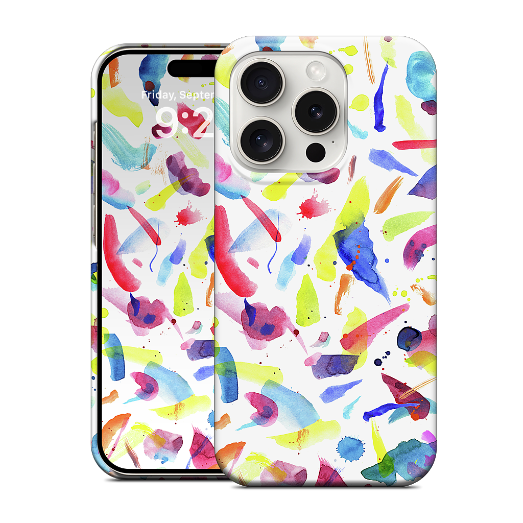Watercolor Summer Brushstrokes iPhone Case