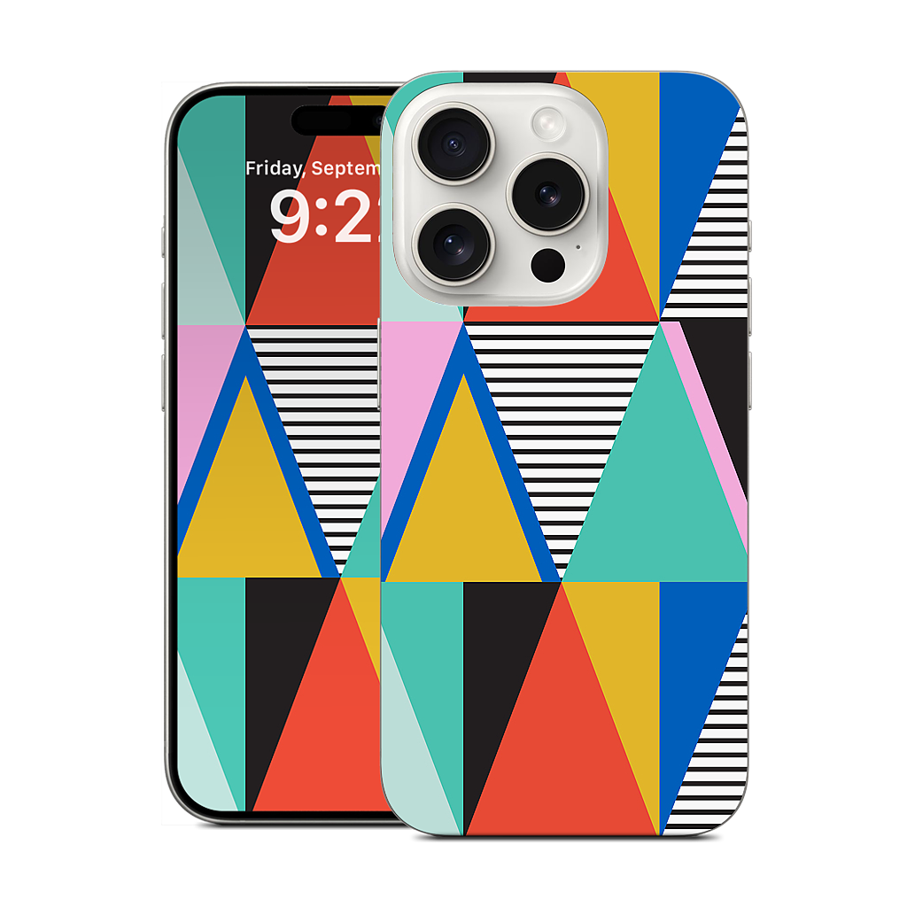 Graphic Triangles iPhone Skin