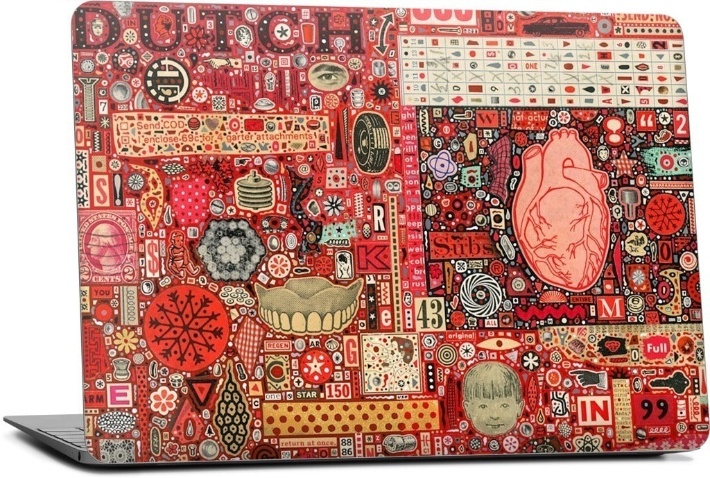 Big Numbers - Heart and Teeth MacBook Skin