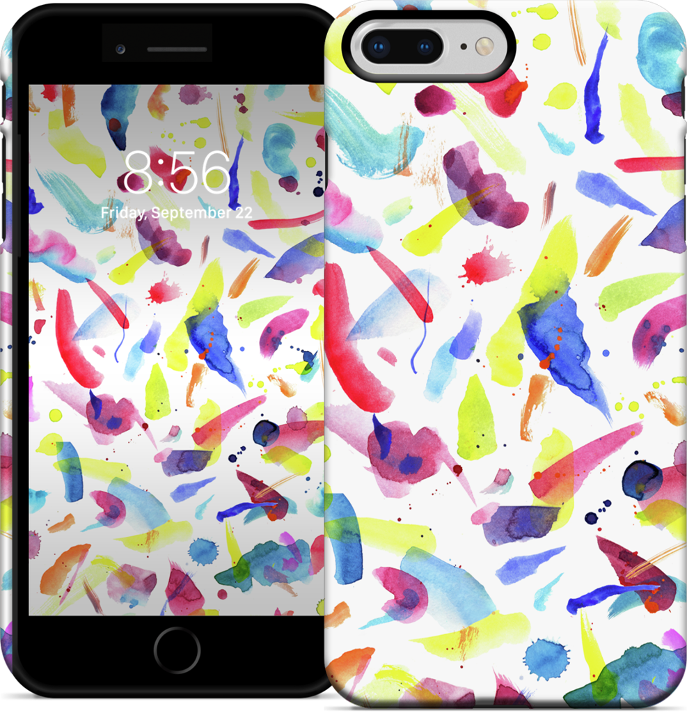 Watercolor Summer Brushstrokes iPhone Case