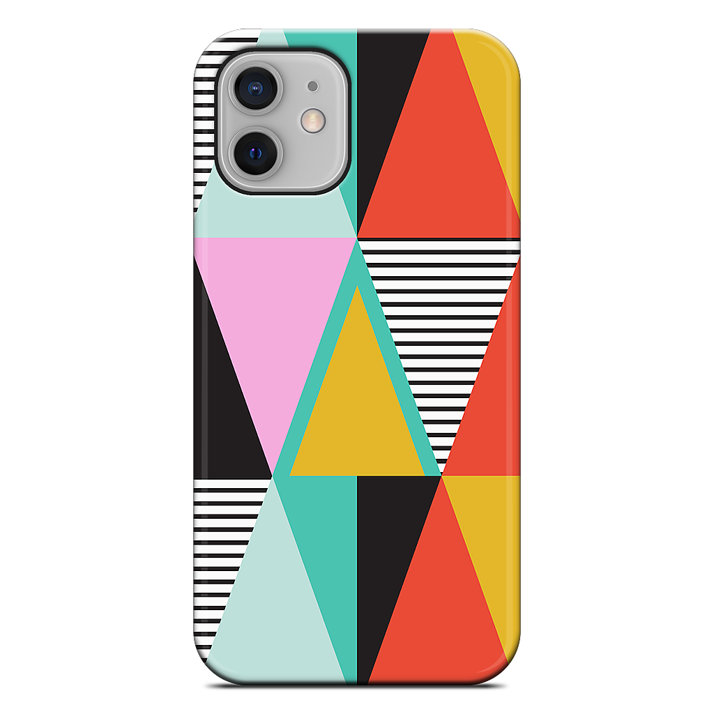 Graphic Triangles iPhone Case