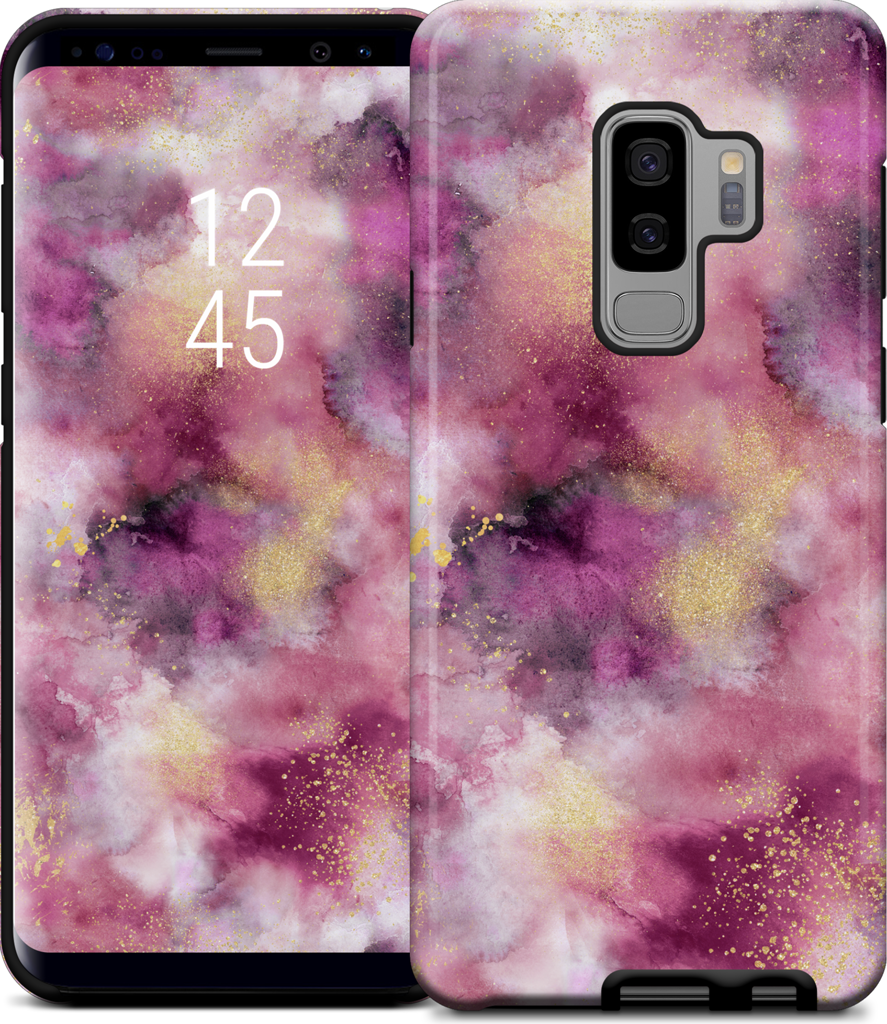Watercolor Marble Pink Gold Samsung Case