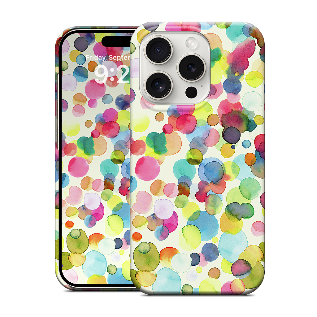 Watercolor Colorful Drops iPhone Case