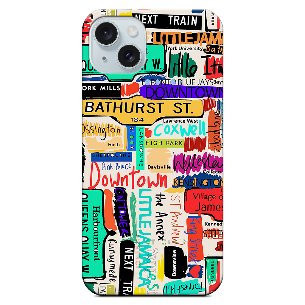 Toronto words iPhone Case