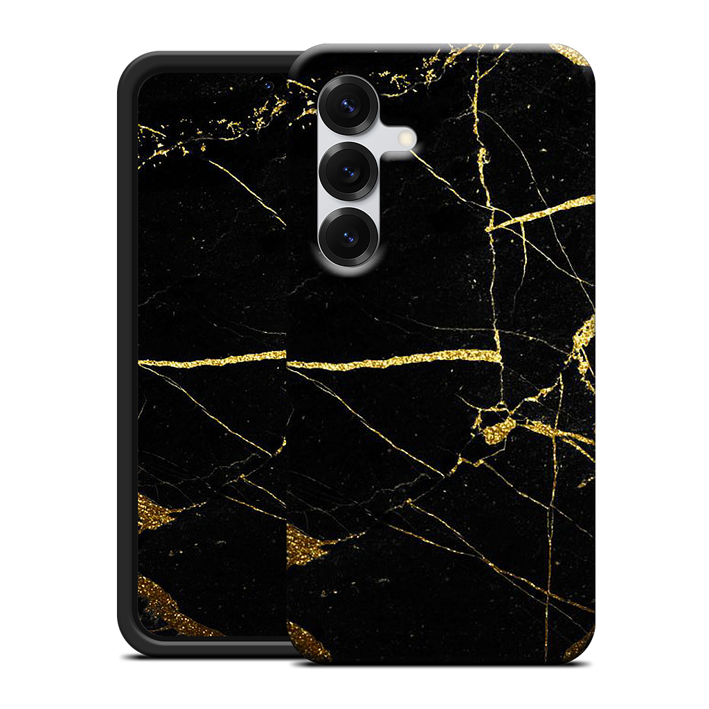 Black and Gold Marble Samsung Case