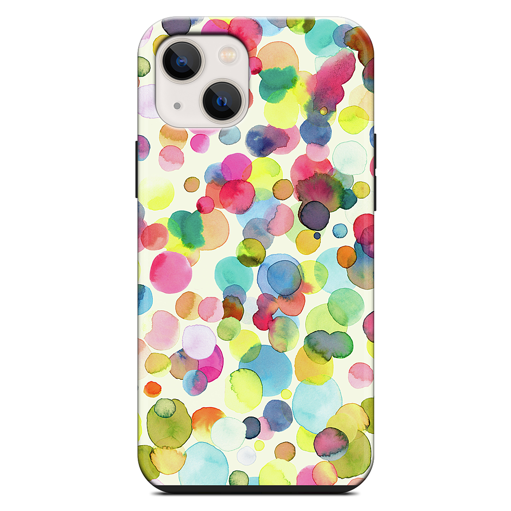 Watercolor Colorful Drops iPhone Case