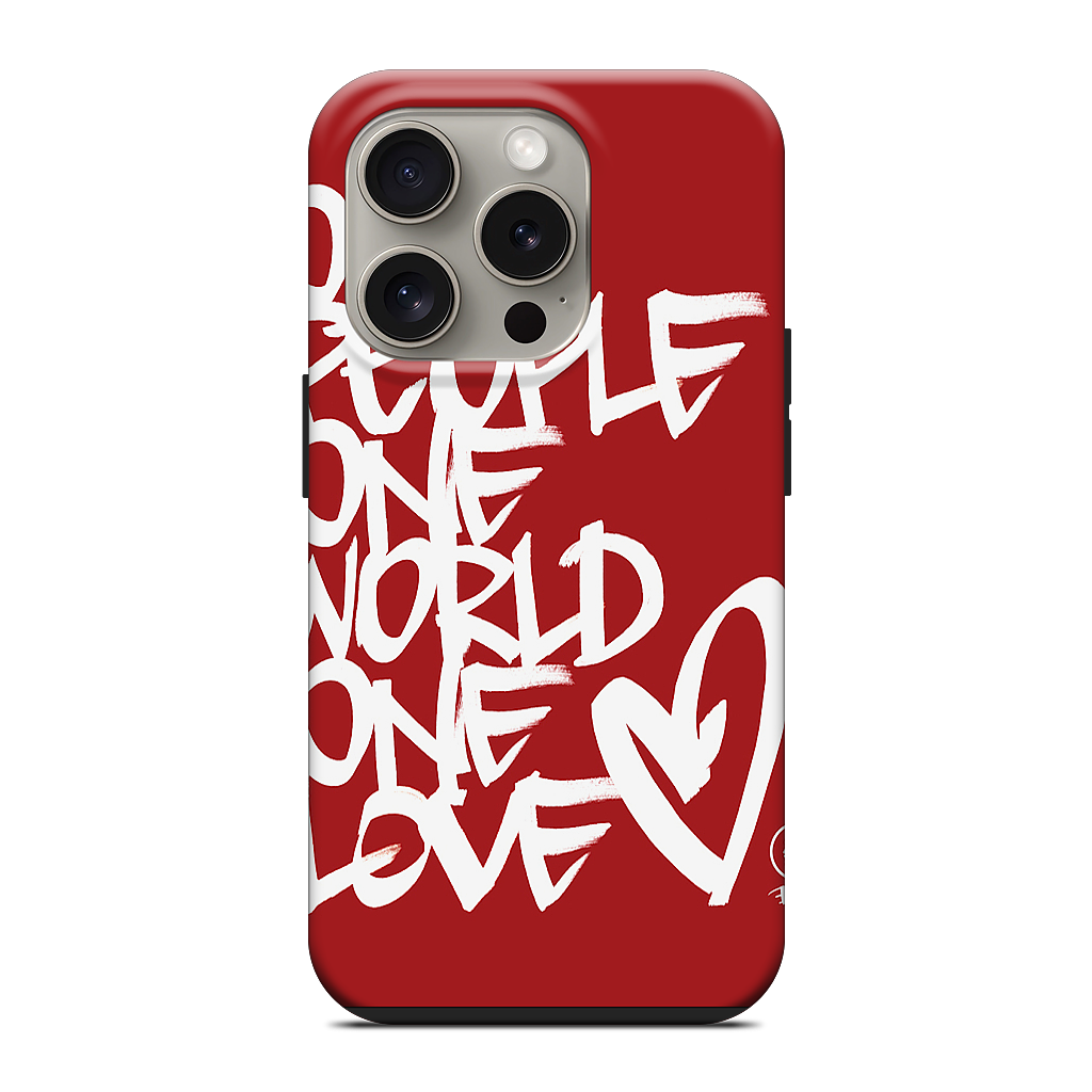 One People, One World, One Love iPhone Case