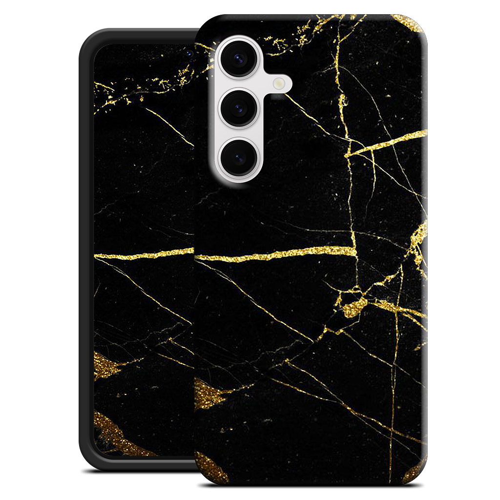 Black and Gold Marble Samsung Case
