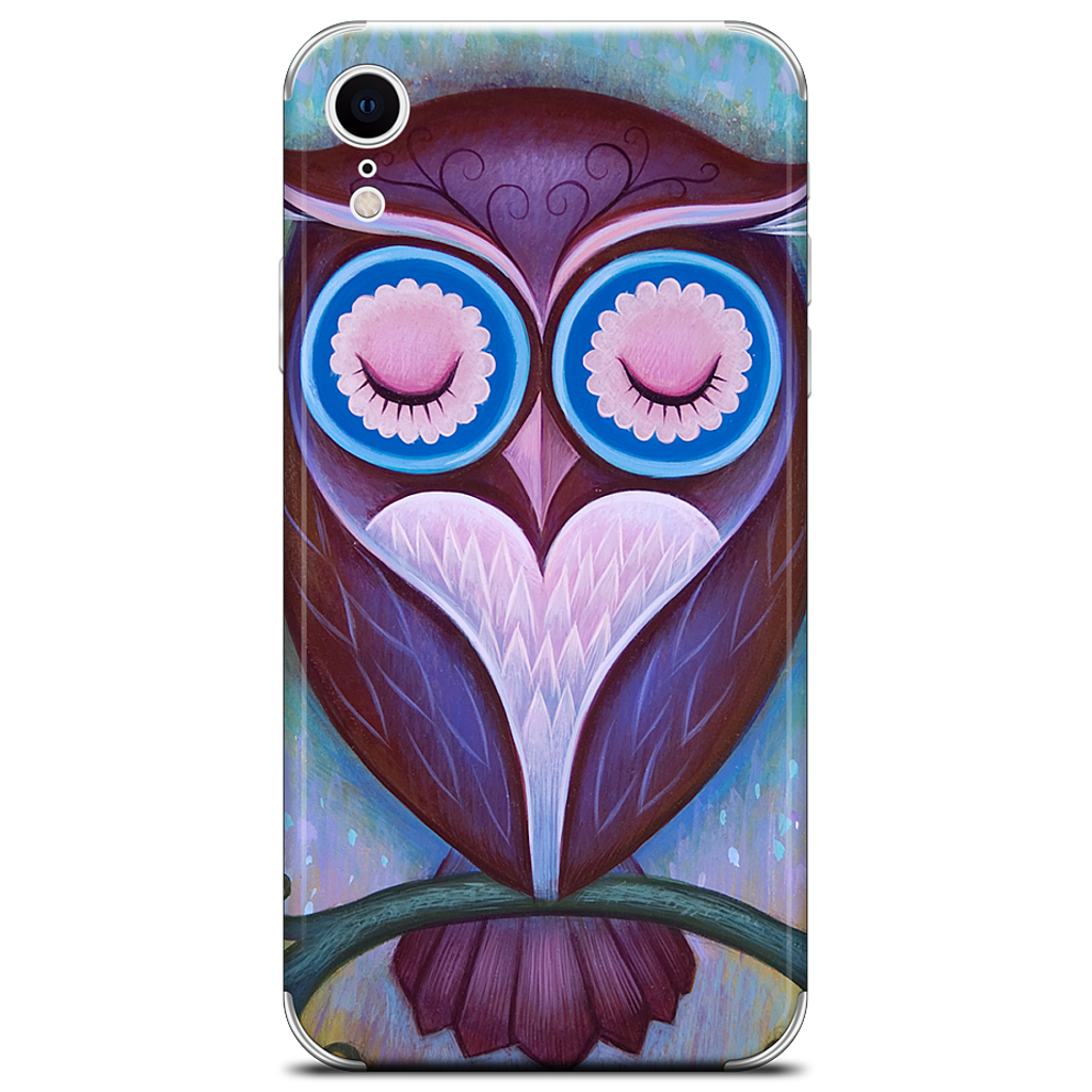 Sleepy Owl iPhone Skin