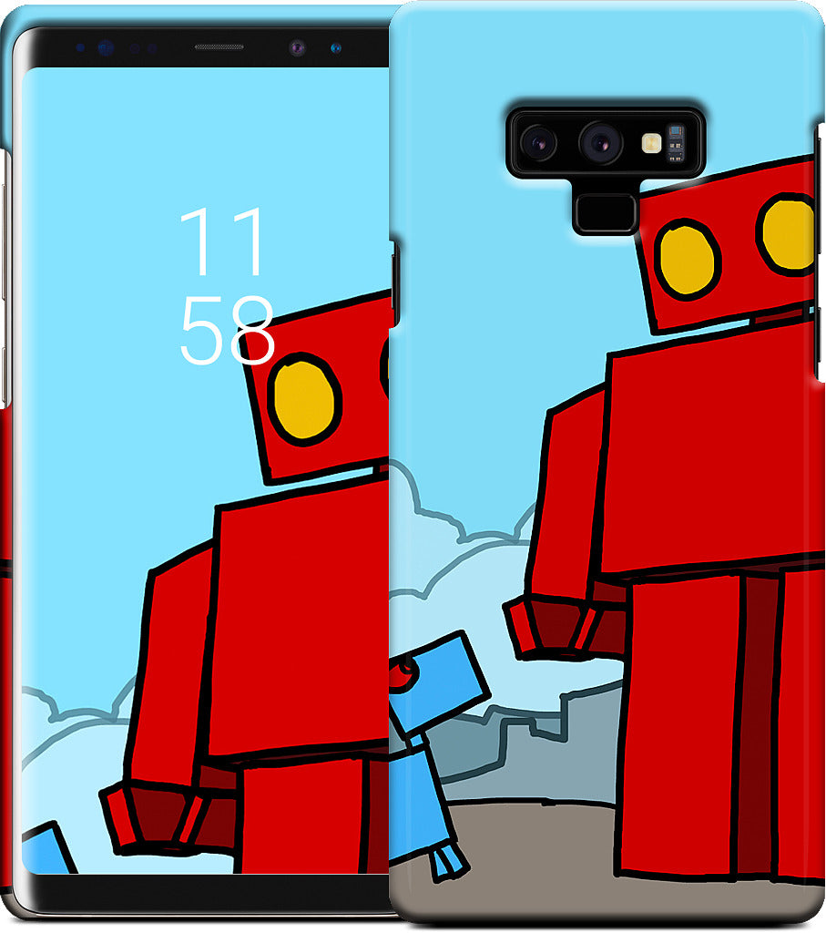 Red Robot Leaving The City Samsung Case