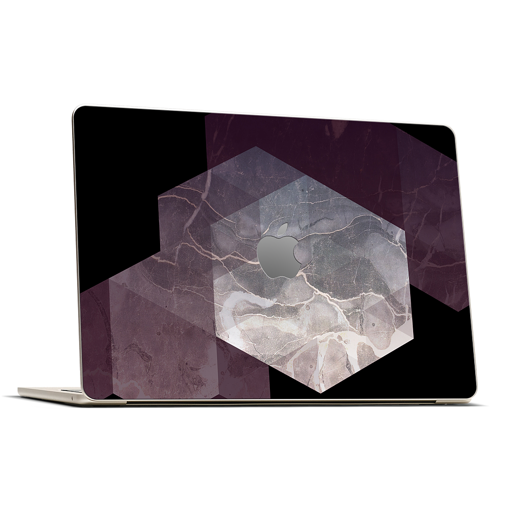 Marble Geometry MacBook Skin
