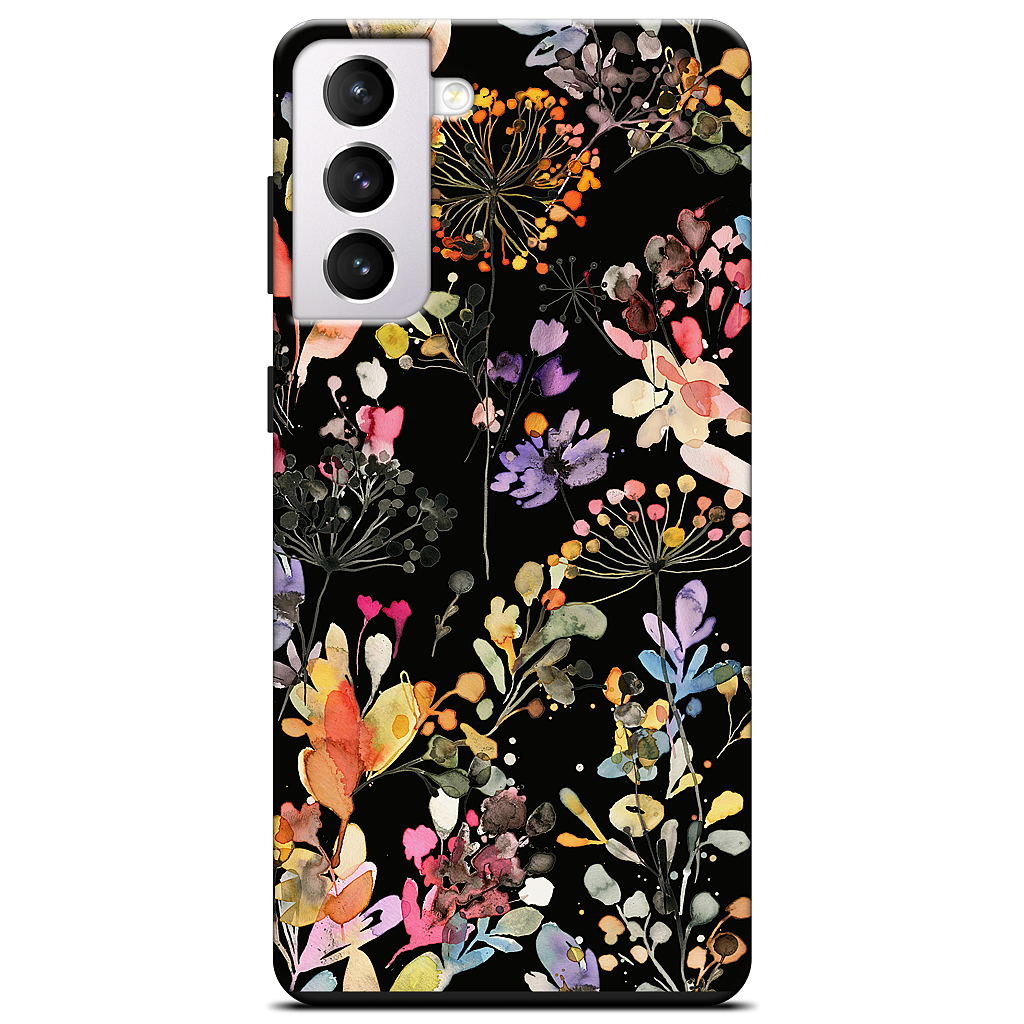 Wild Grasses (Black) Samsung Case