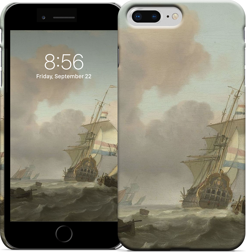 Ships in Choppy Sea iPhone Case