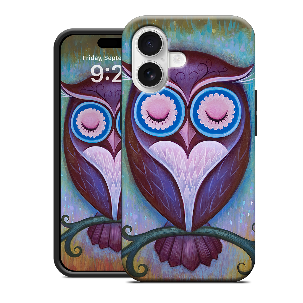 Sleepy Owl iPhone Case