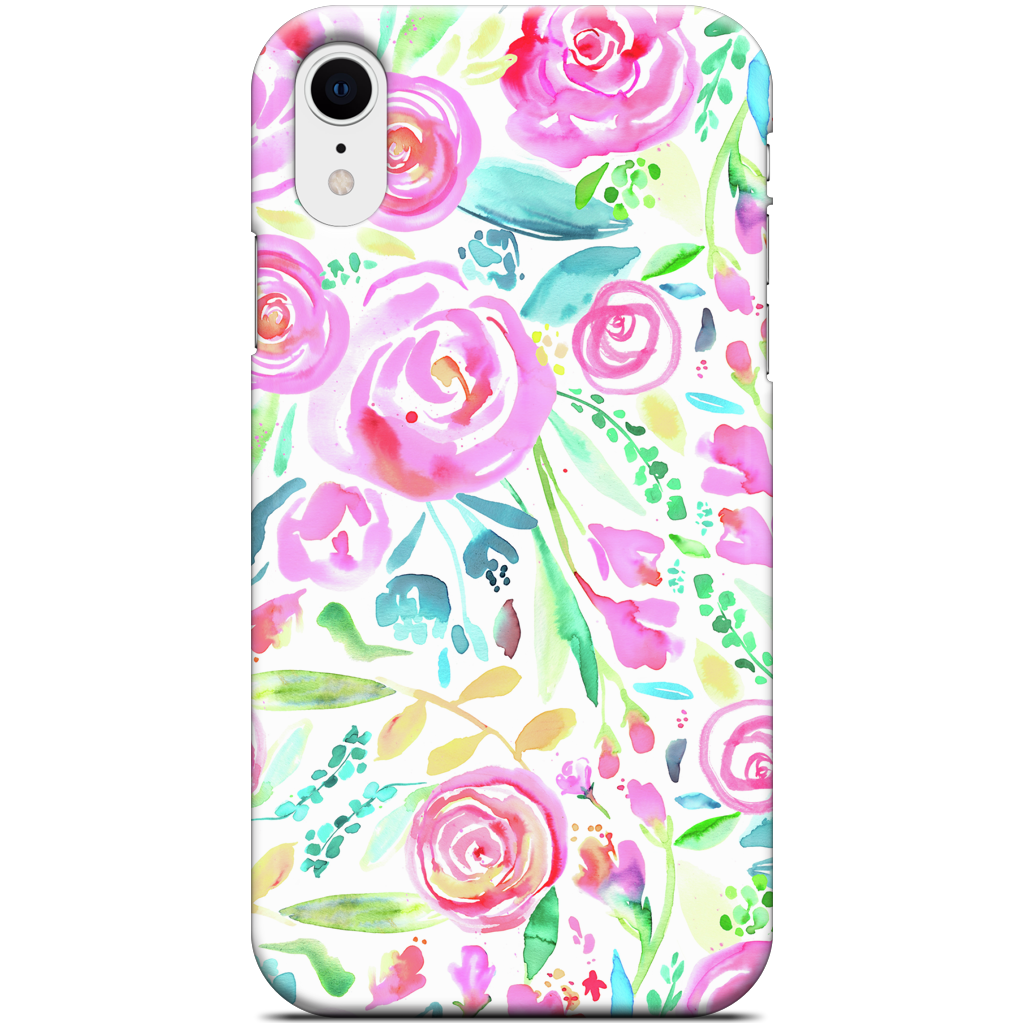 Sweet Floral Roses Pastel Bouquet iPhone Case
