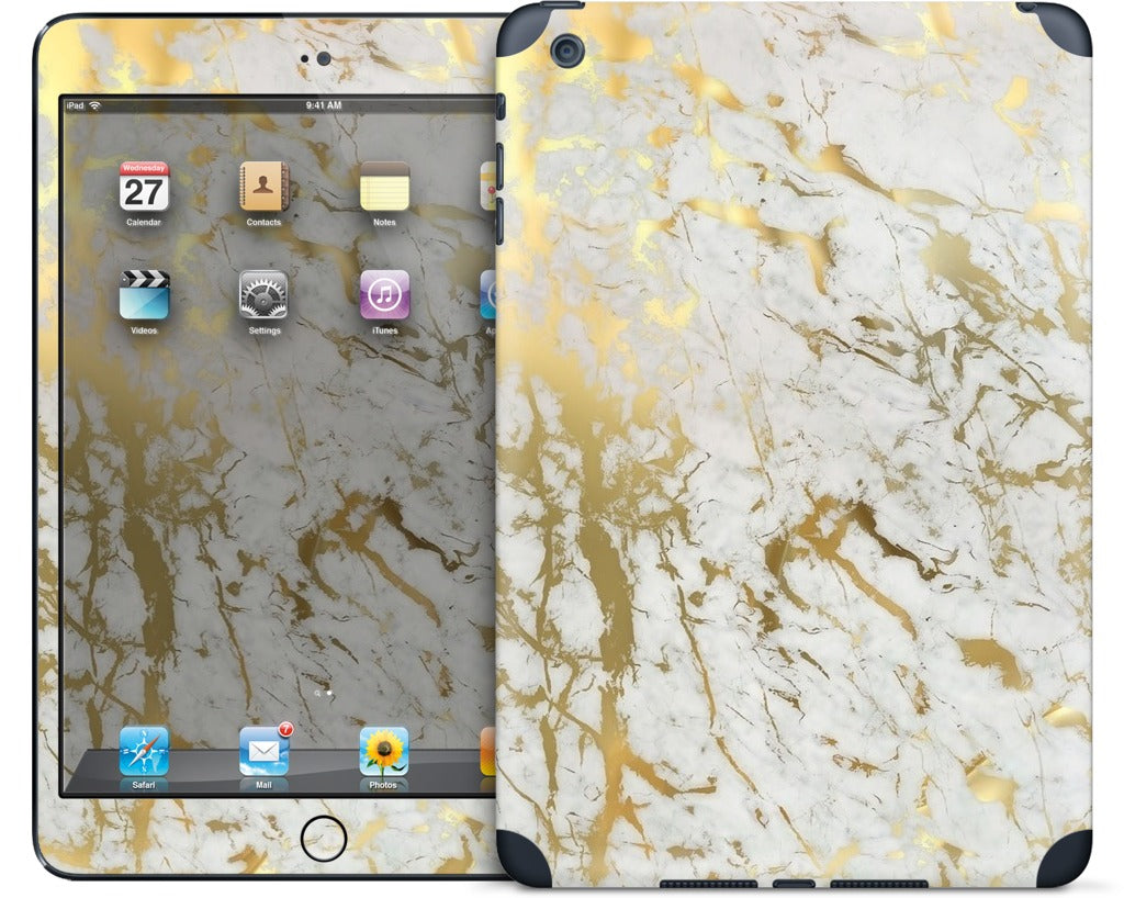 Gold Marble iPad Skin