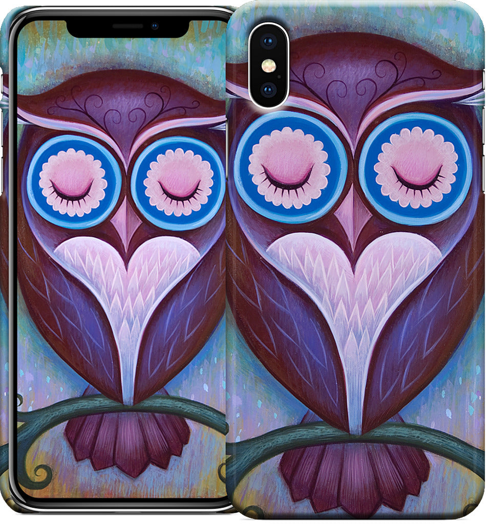 Sleepy Owl iPhone Case