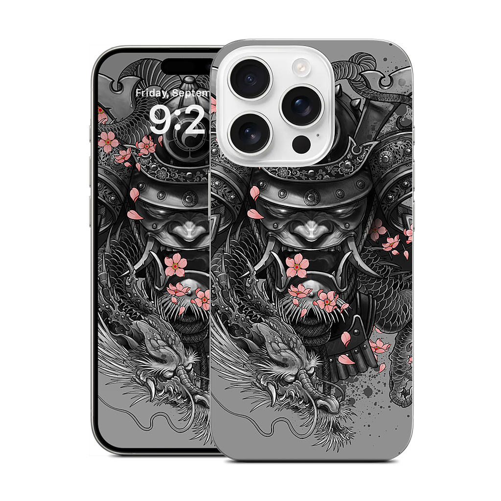 Samurai Dragon iPhone Skin