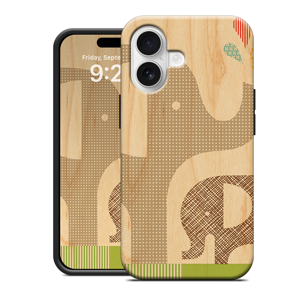 Elephant with Calf iPhone Case