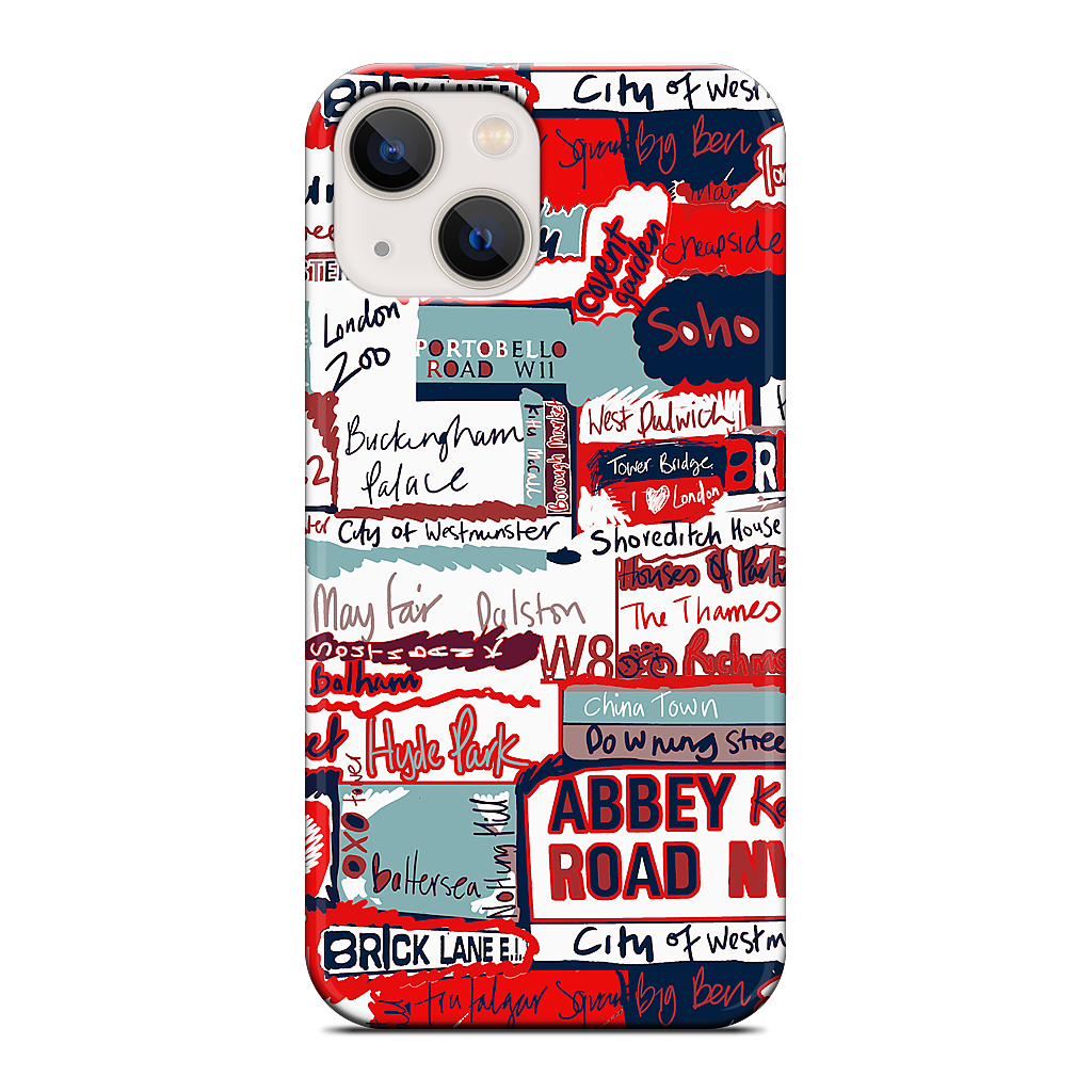 London Words iPhone Case