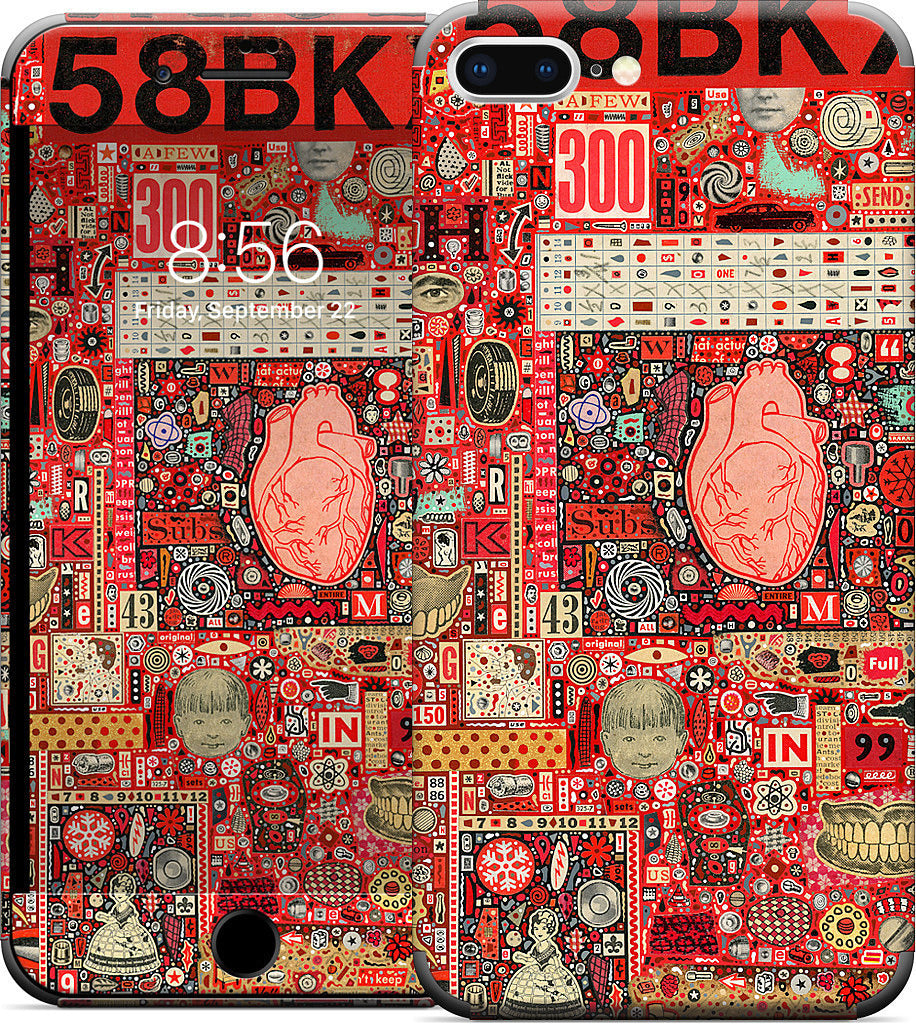 Big Numbers - Heart and Teeth iPhone Skin