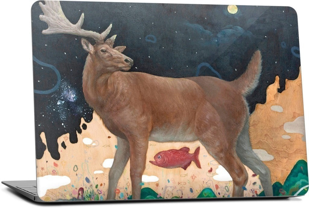 A Relieved Deer MacBook Skin