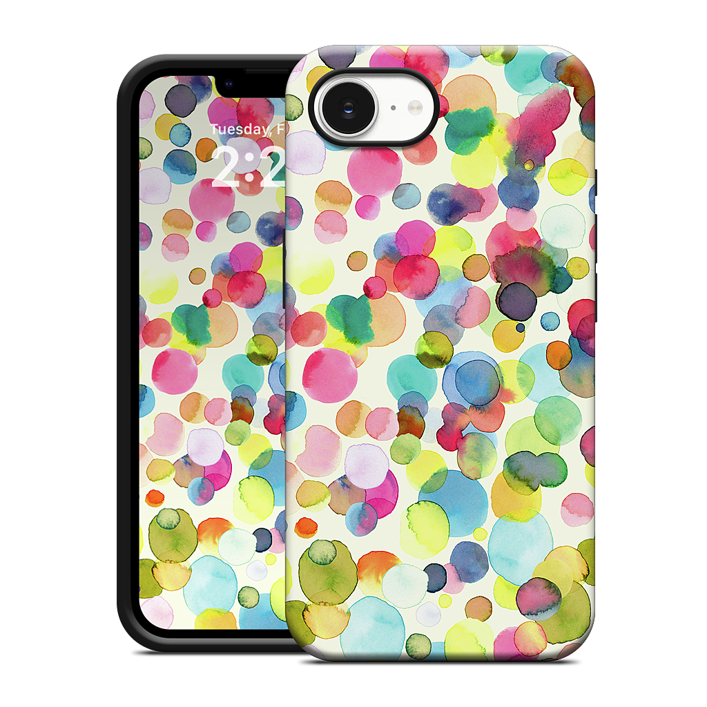 Watercolor Colorful Drops iPhone Case