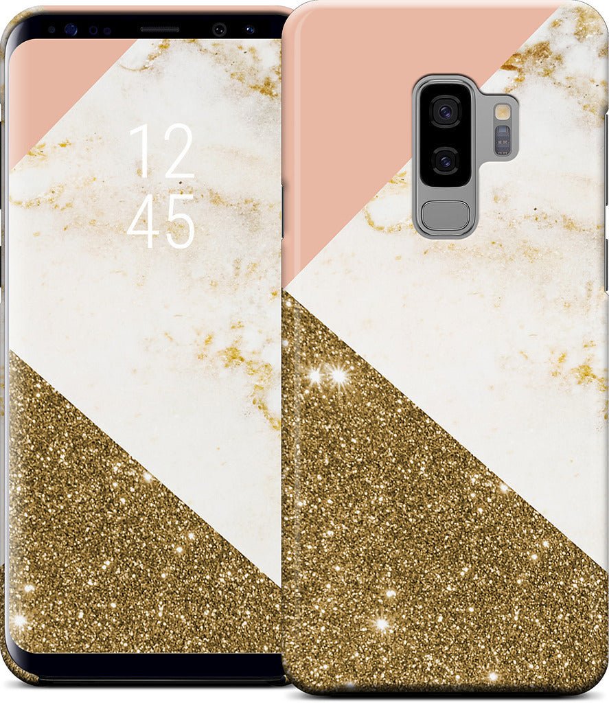 Gold Marble Collage Samsung Case