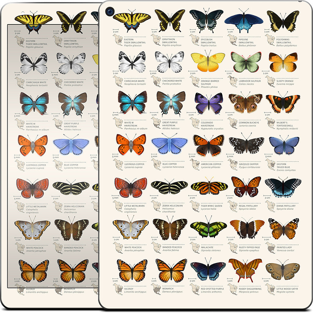 42 North American butterflies iPad Skin
