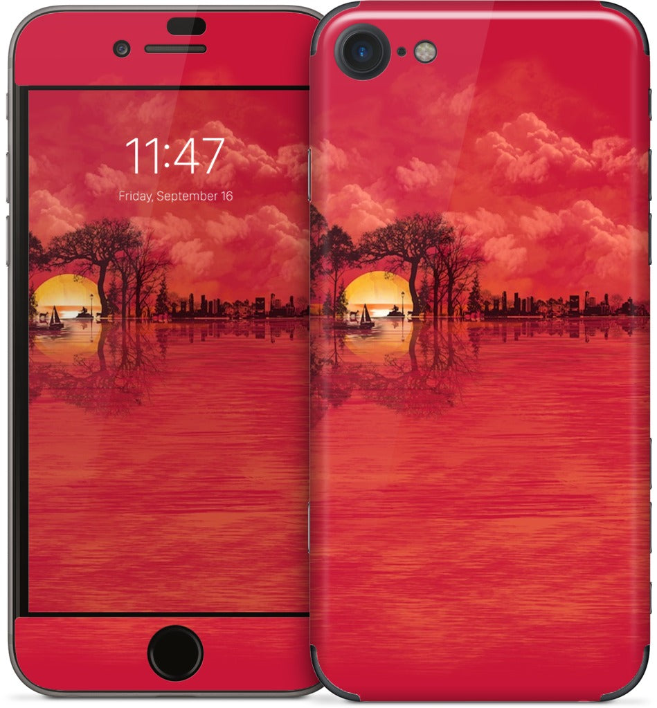 Musical Sunset iPhone Skin