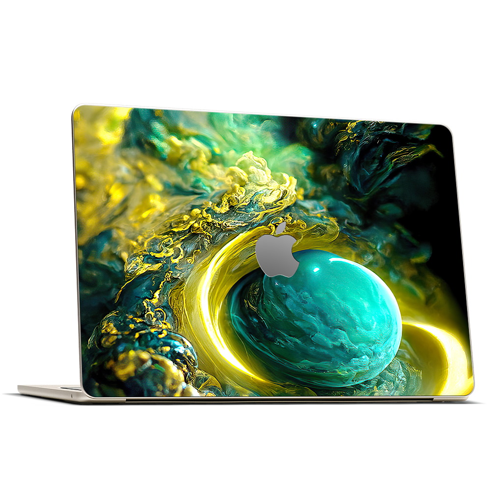 Planetary Accretion MacBook Skin