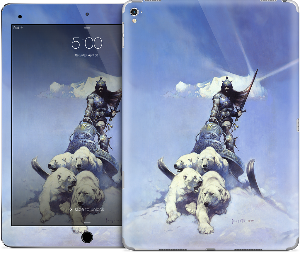 Silver Warrior iPad Skin