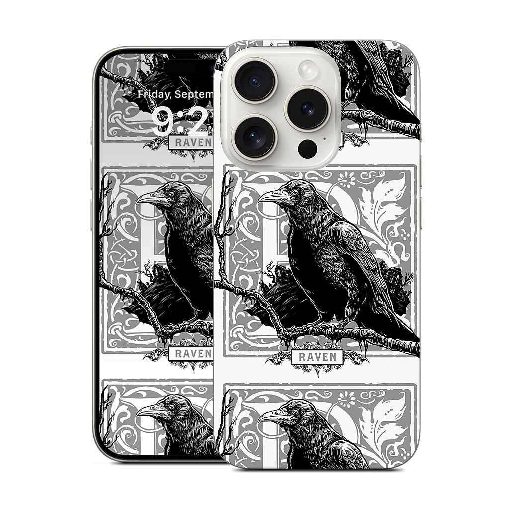 R Is For Raven iPhone Skin