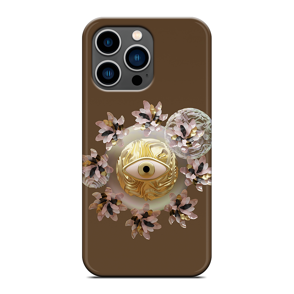 Golden Flowers iPhone Case