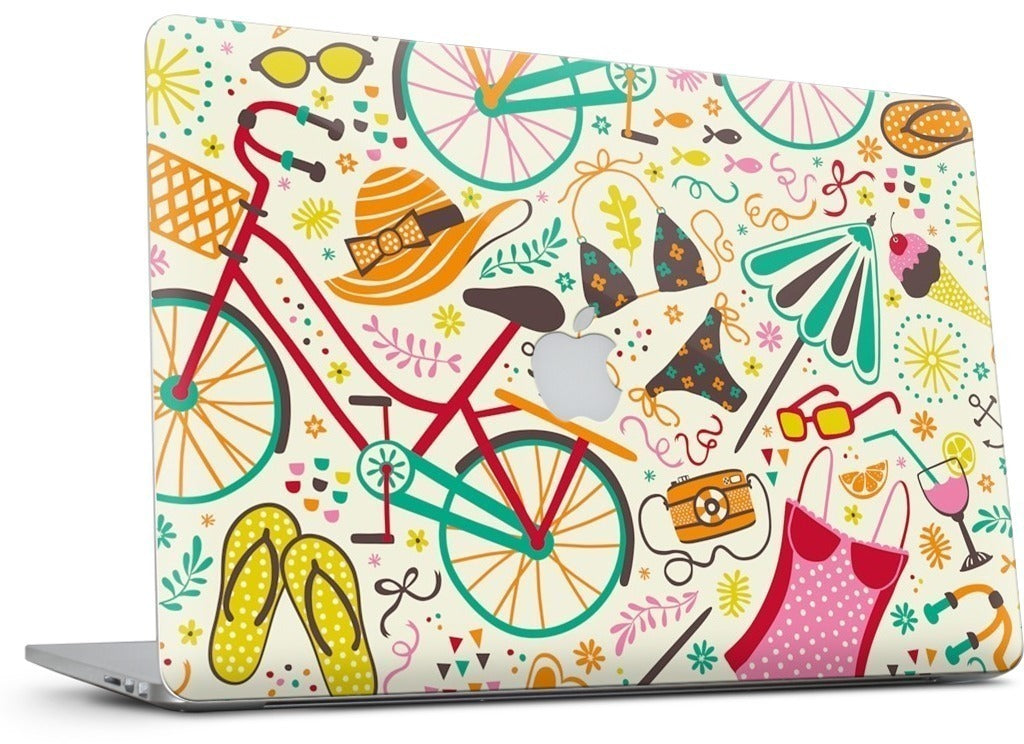 Seaside Cycle MacBook Skin
