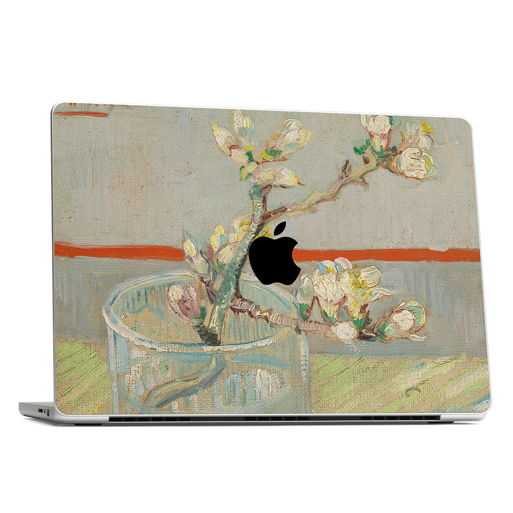 Spring of Flowering Almond in a Glass MacBook Skin