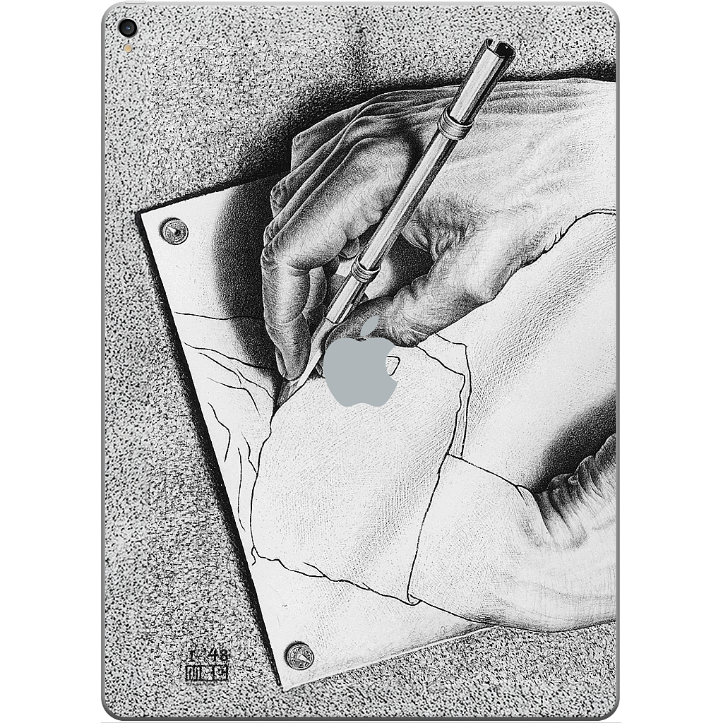 Drawing Hands iPad Skin