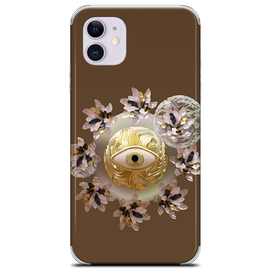 Golden Flowers iPhone Skin