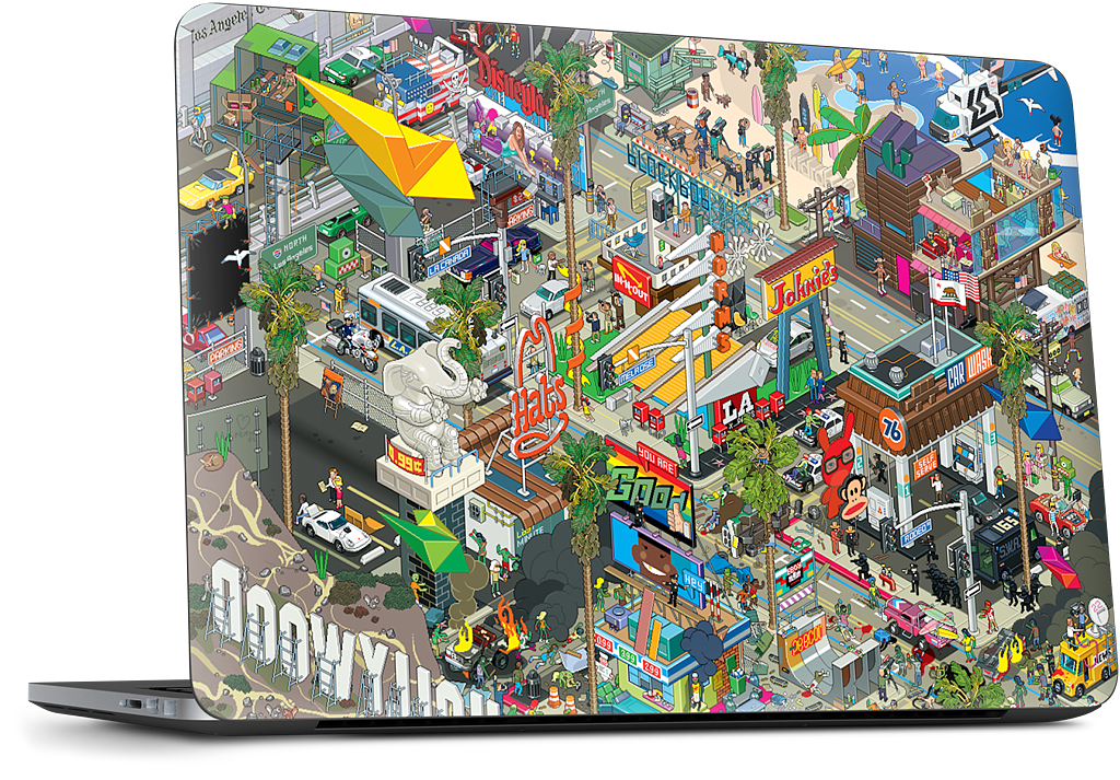 Los Angeles Dell Laptop Skin