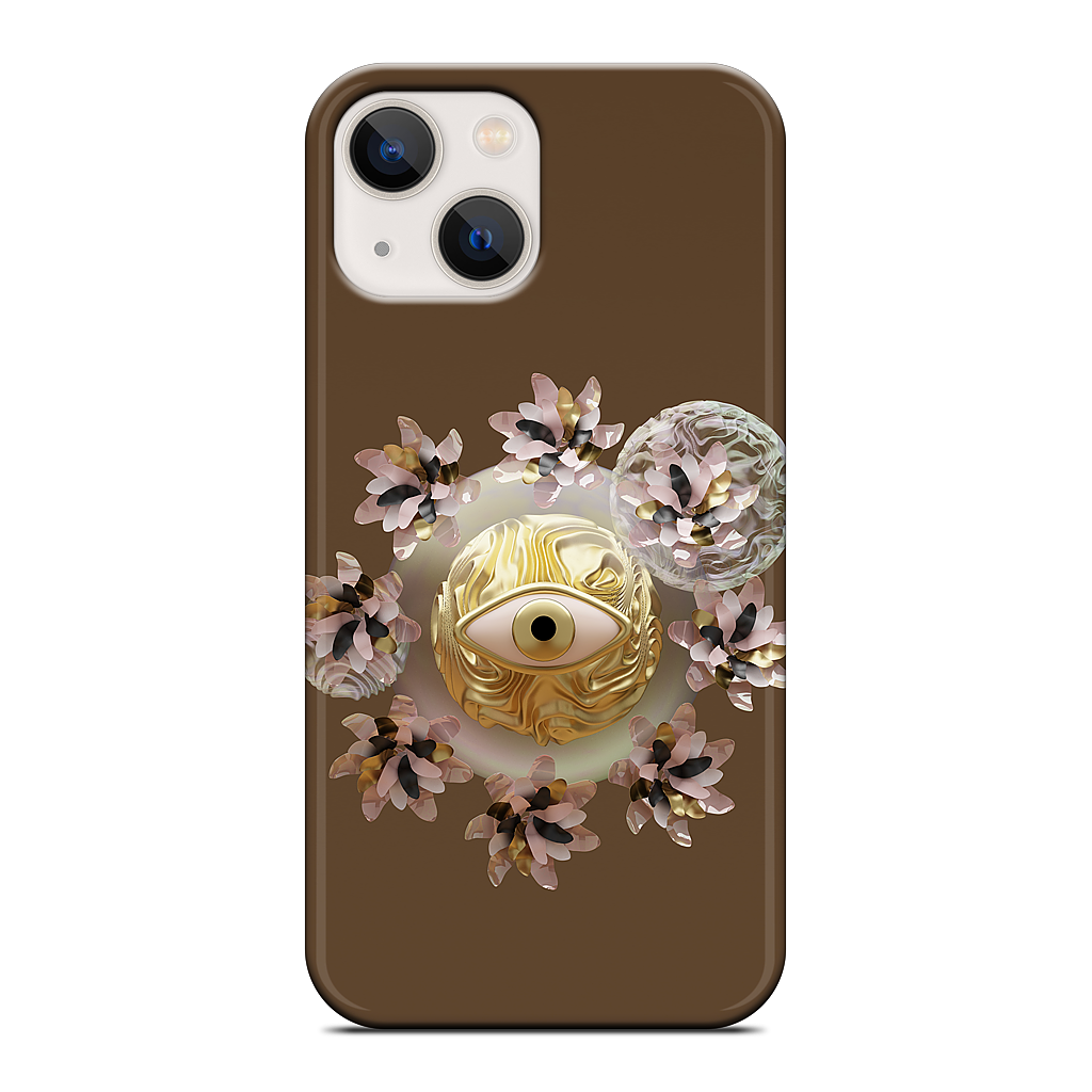 Golden Flowers iPhone Case