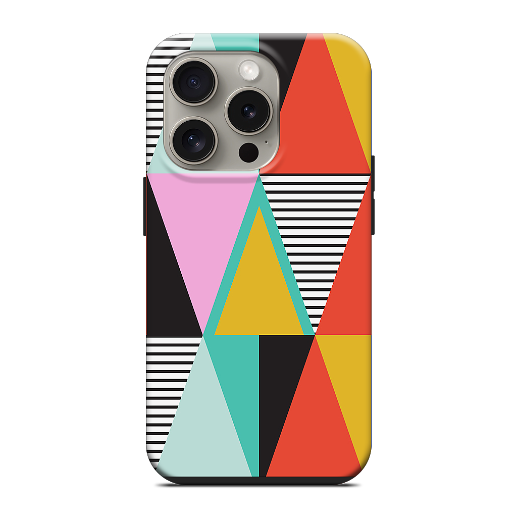 Graphic Triangles iPhone Case
