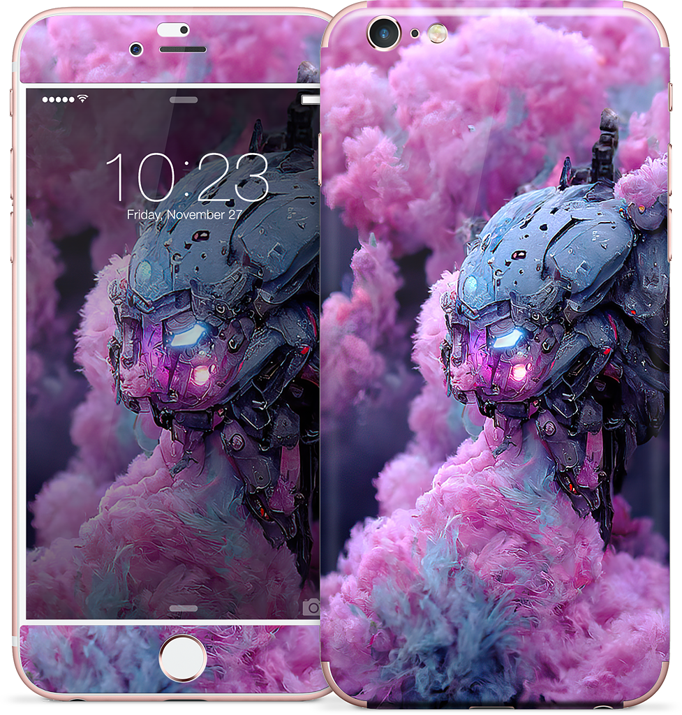 Cotton Candy Mechs iPhone Skin