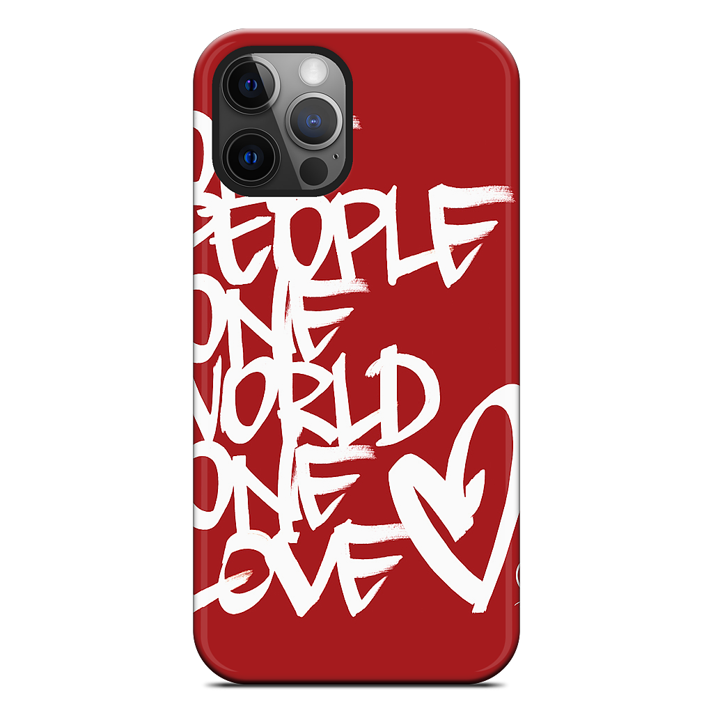 One People, One World, One Love iPhone Case