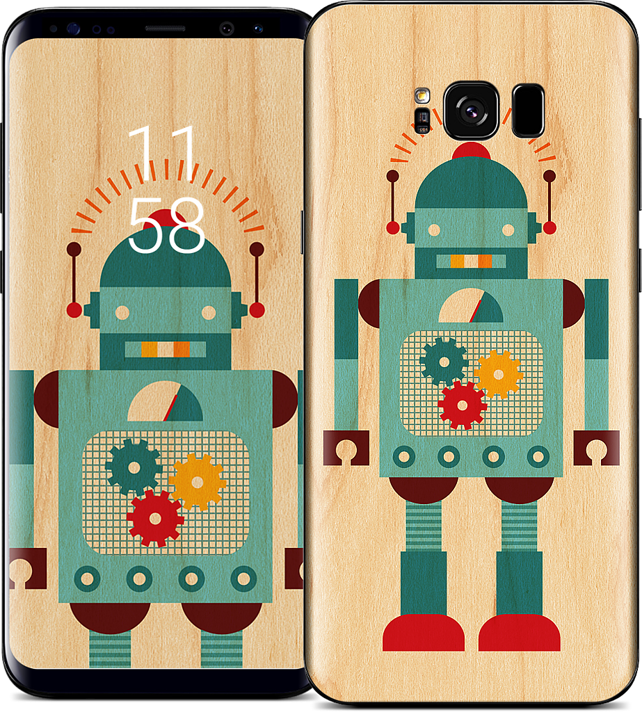 Blue Robot Samsung Skin