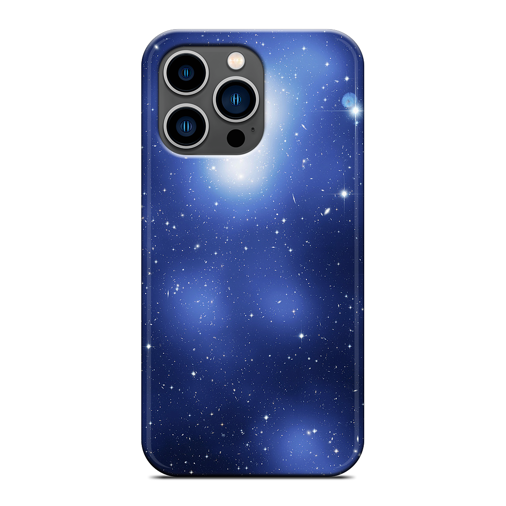 Galaxy Cluster Blue iPhone Case