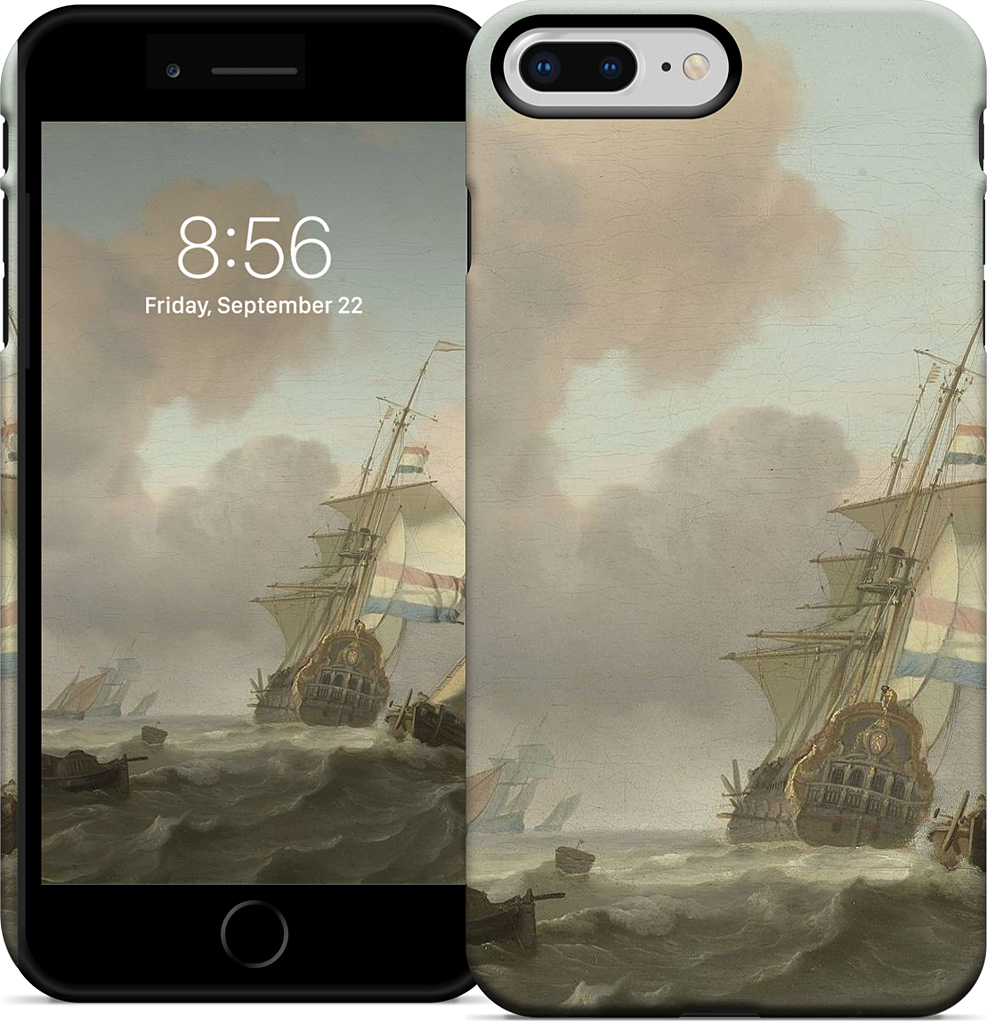 Ships in Choppy Sea iPhone Case