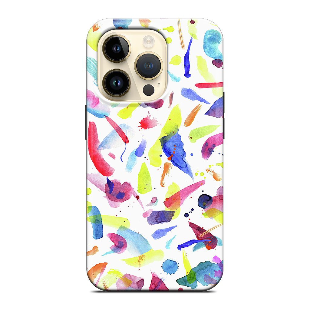 Watercolor Summer Brushstrokes iPhone Case