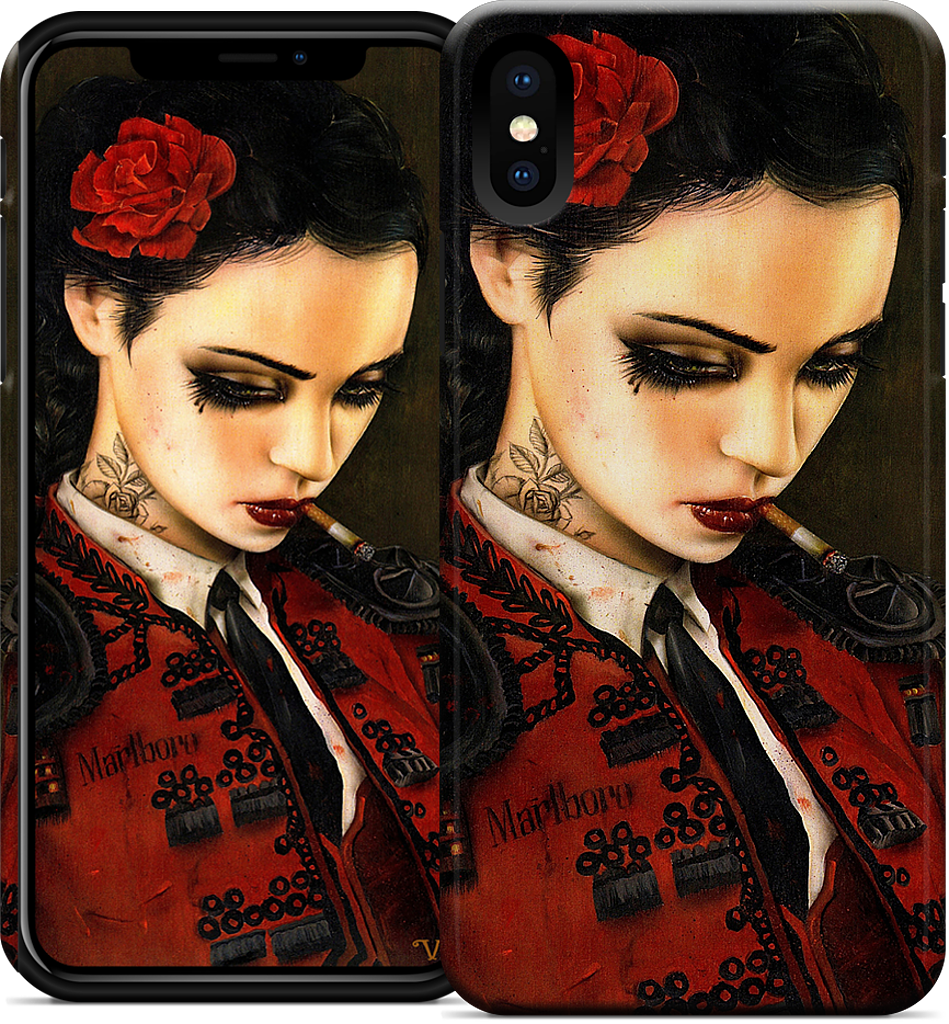 Bull Fight Her iPhone Case